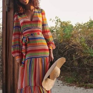 New with tags farm rio stripped maxi. Tagged xl but best for large. Retails $230